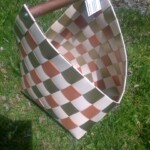 Puunkantokori L 99 €, luonnon valkoinen-kulta-ketun ruskea, vaalean kuparin ruskea 32 mm puukahva